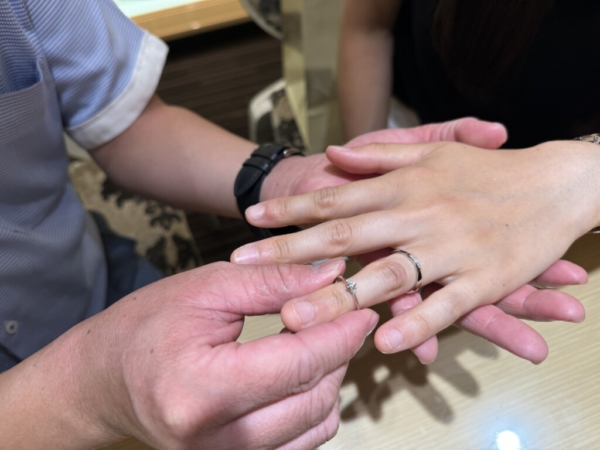 加古川市よりご来店IDEAL plus fortタンドレスの結婚指輪をご成約