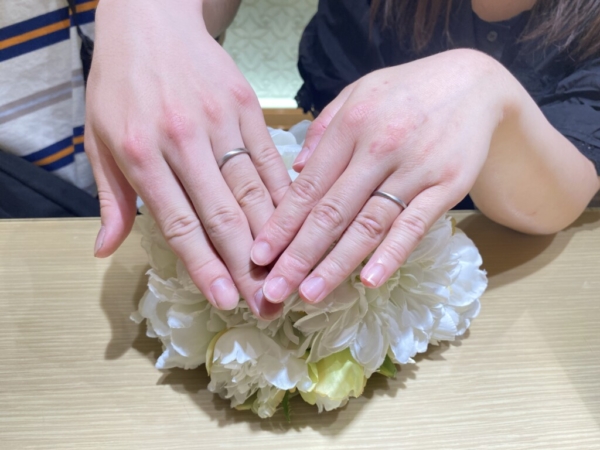 尼崎市・姫路市よりご来店「手作り結婚指輪」をご成約