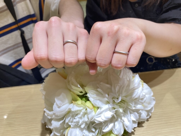 尼崎市・姫路市よりご来店手作り結婚指輪を作製