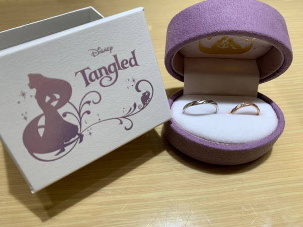 姫路市よりご来店Disney Tangledの結婚指輪をご成約