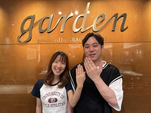 カタムの結婚指輪をご成約のお客様（姫路市よりご来店）