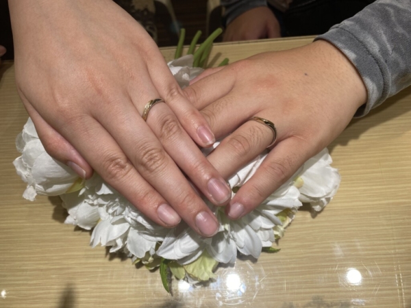 姫路市よりご来店『アイデアルプリュフォール』の結婚指輪をご成約