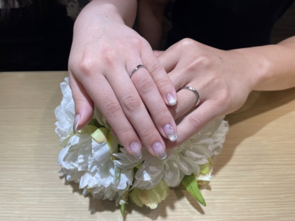 加古川市よりご来店アイデアルプリュフォールの結婚指輪をご成約