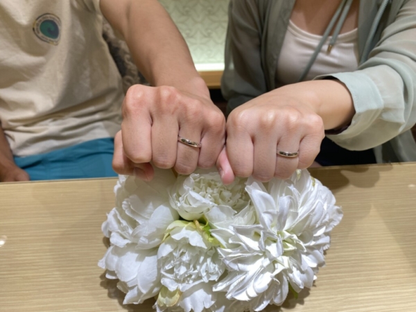 姫路市よりご来店『ガーデンハンドメイド』の結婚指輪をご成約