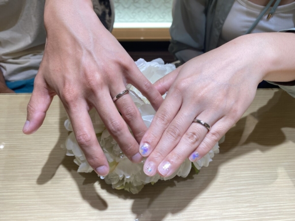 姫路市よりご来店手作り結婚指輪を作製のお客様