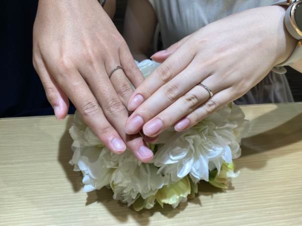 赤穂郡上郡町よりご来店のお客様『アイデアルプリュフォール』の結婚指輪をご成約