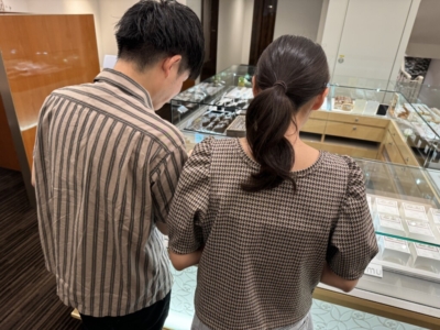 姫路市よりご来店「gardenオリジナル」の婚約指輪をご成約