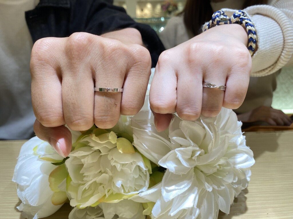 兵庫県姫路市よりご来店「with」の結婚指輪をご成約頂きました２