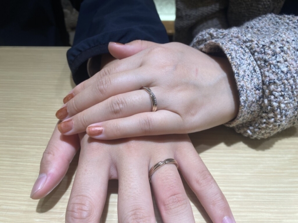 姫路市からご来店「katamu」のマリッジリングをご成約頂きました