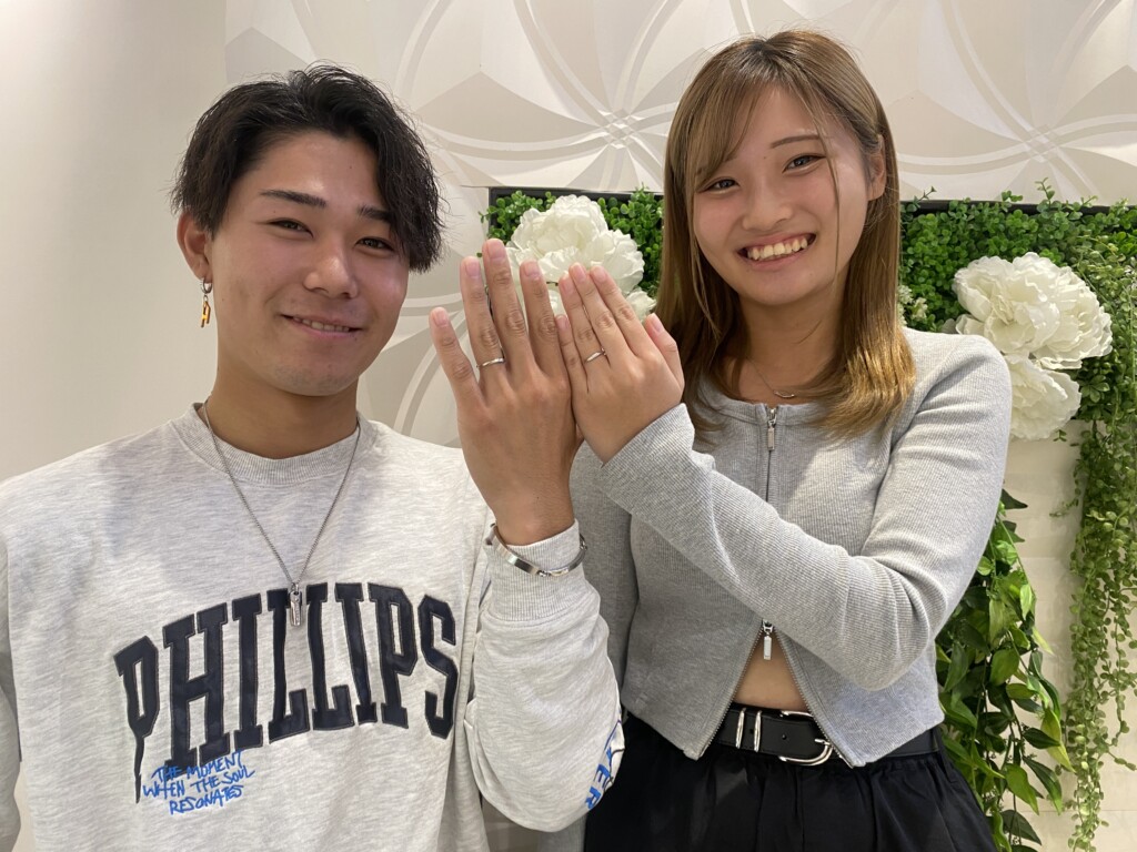 たつの市赤穂市からご来店「nocur」のマリッジリングをご成約