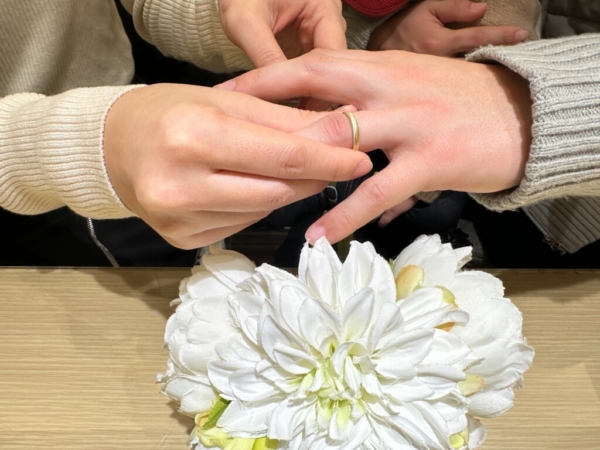養父市からご来店「FISCHER・フィッシャー」のマリッジリングをご成約頂きました