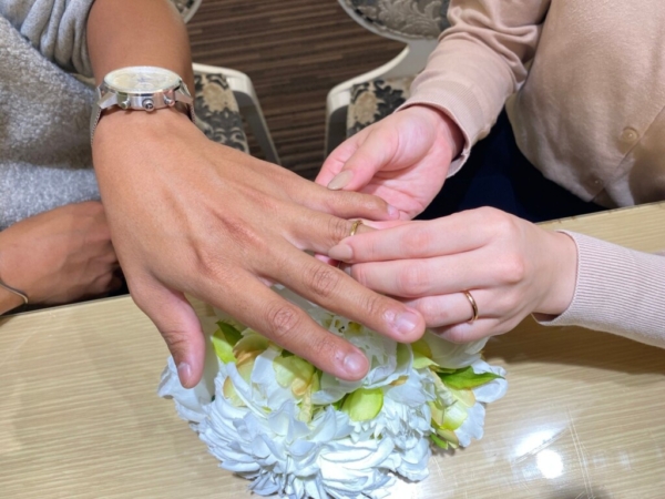姫路市からご来店「IDEAL Plus fort」の結婚指輪をご成約いただきました