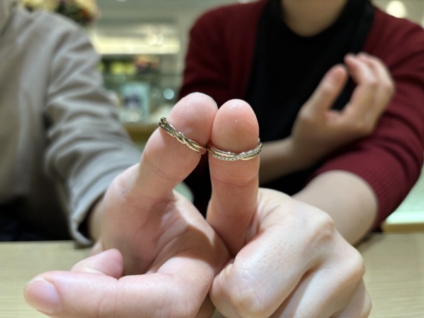 兵庫県揖保郡太子町からご来店「Katamu」のマリッジリングをご成約頂きました