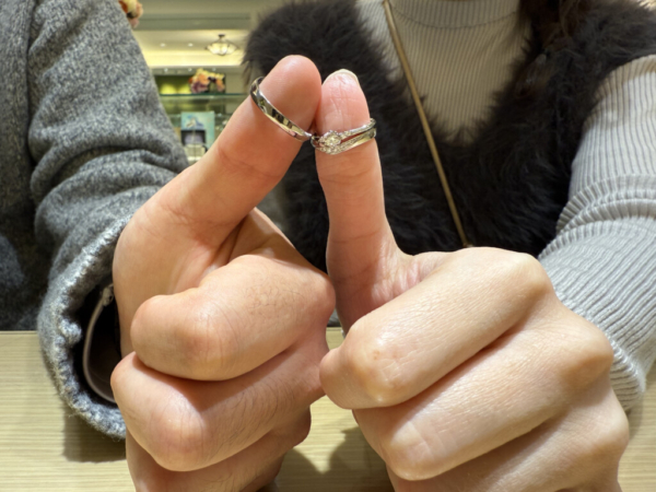 兵庫県姫路市からご来店「アイデアルプリュフォール」の結婚指輪をご成約頂きました