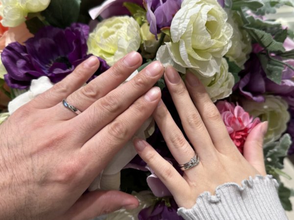 兵庫県姫路市からご来店「アイデアルプリュフォール」のマリッジリングをご成約頂きました