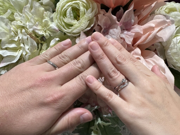 兵庫県姫路市からご来店「PAVEO CHOCOLAT」婚約指輪「Quand de Mariage」結婚指輪をご成約