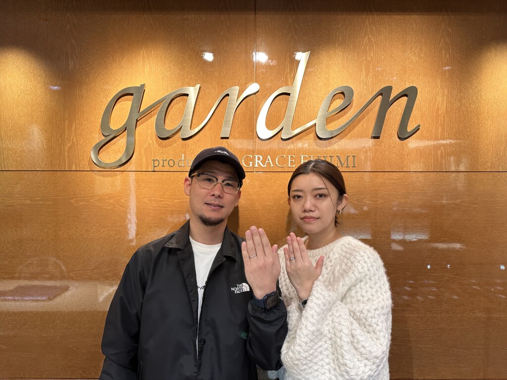 兵庫県姫路市からご来店「PAVEO CHOCOLAT」婚約指輪「Quand de Mariage」結婚指輪をご成約