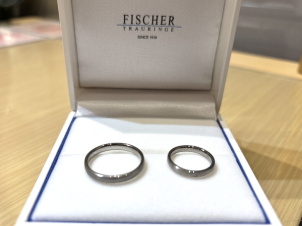 京都市姫路市からご来店「FISCHER」の結婚指輪をご成約頂きました
