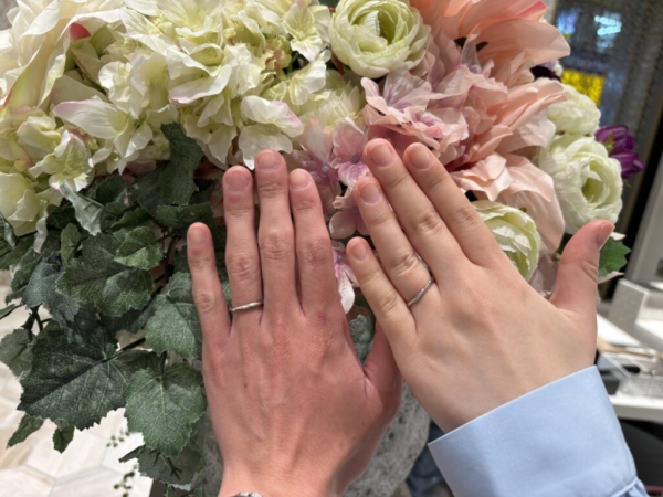 大阪市姫路市からご来店「アイデアルプリュフォール」の結婚指輪をご成約頂きました