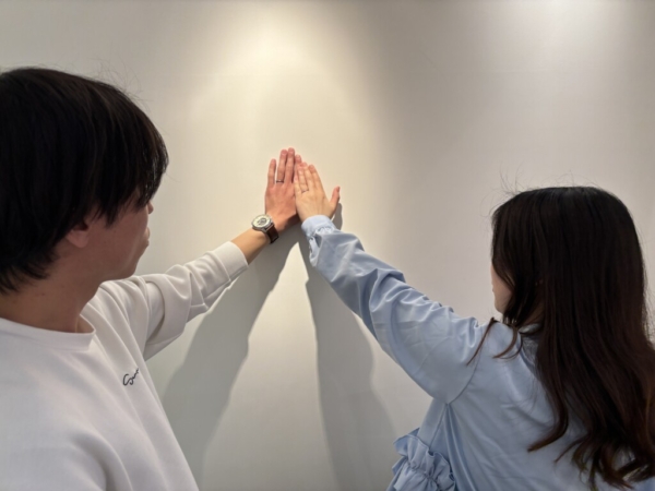 大阪市姫路市からご来店「IDEALplusfort」のマリッジリングをご成約頂きました