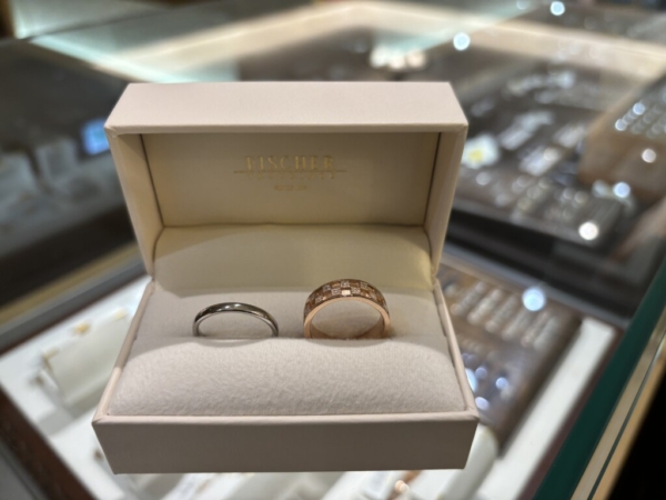 兵庫県姫路市からご来店「FISCHER・ラパージュ」の結婚指輪をご成約頂きました