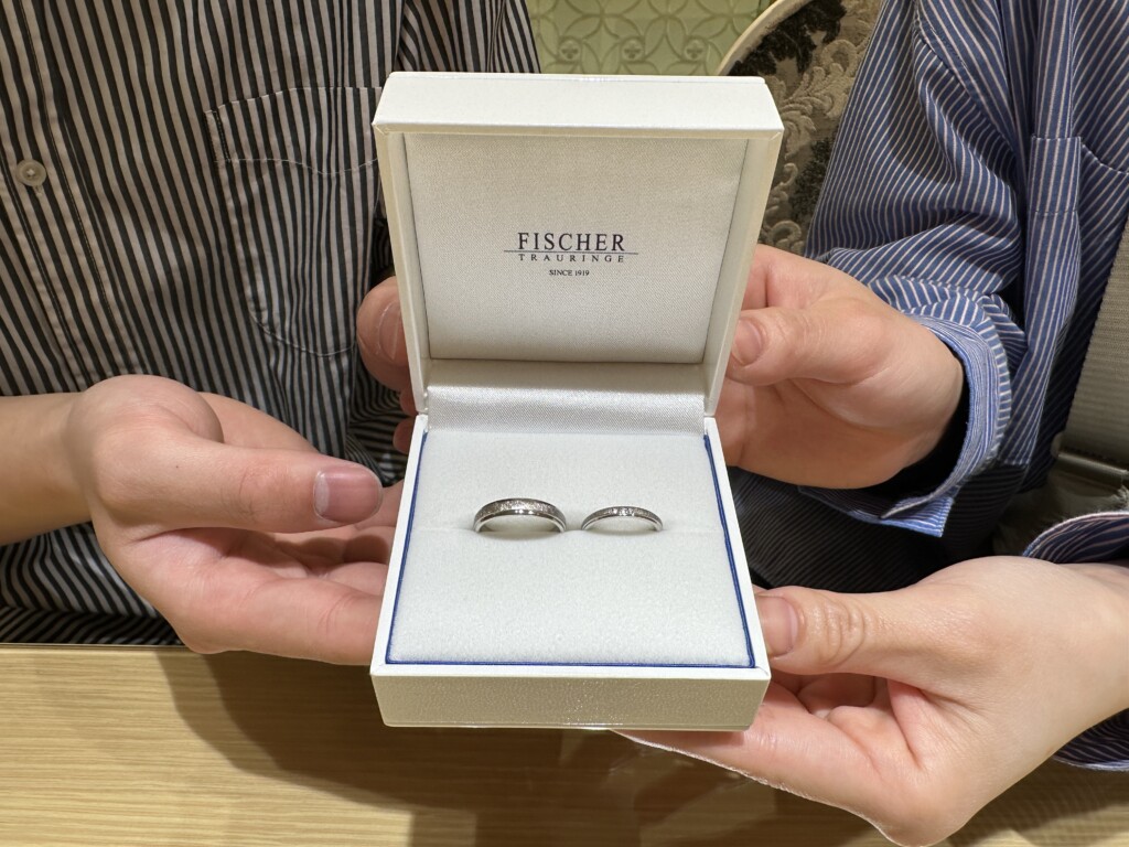 兵庫県相生市からご来店「FISCHER」の結婚指輪をご成約頂きました