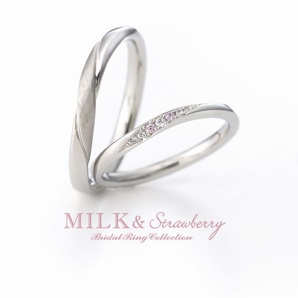 姫路市で人気の20万円台の結婚指輪Milk&Strawberry