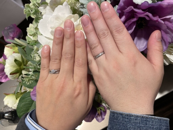 兵庫県姫路市からご来店「フィッシャー」のマリッジリングをご成約頂きました