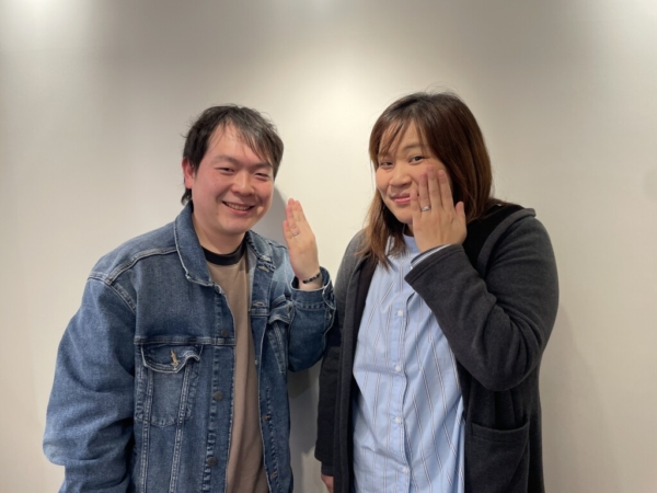 兵庫県姫路市からご来店「フィッシャー」の結婚指輪をご成約頂きました