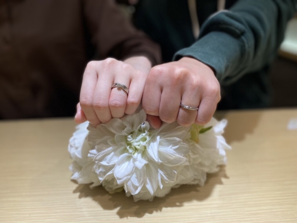 京都府京都市・兵庫県養父市からご来店「フィッシャー」の結婚指輪をご成約頂きました