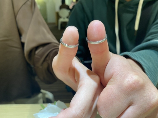 京都府京都市・兵庫県養父市からご来店「FISCHER」の結婚指輪をご成約頂きました