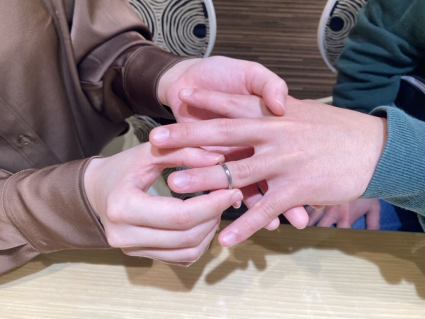 京都府京都市・兵庫県養父市からご来店「フィッシャー」の結婚指輪をご成約頂きました