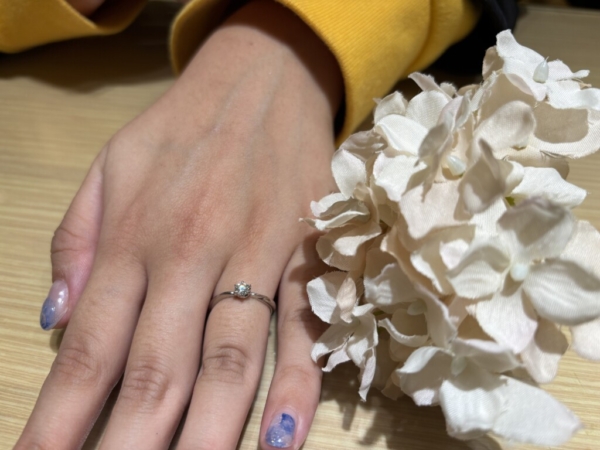 兵庫県姫路市よりご来店「gardenオリジナル」の婚約指輪をご成約頂きました