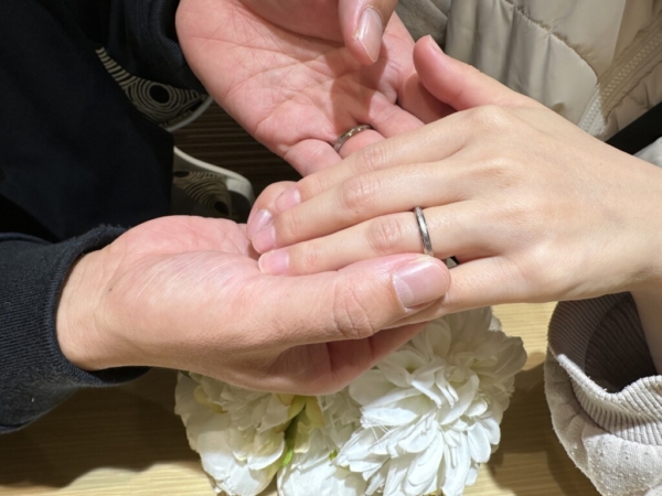 兵庫県姫路市からご来店「フィッシャー」の結婚指輪をご成約頂きました