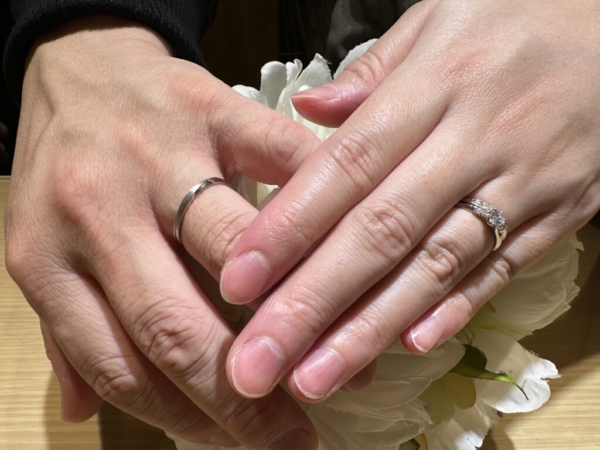 兵庫県姫路市からご来店「ロゼットエスピー」の結婚指輪をご成約頂きました。