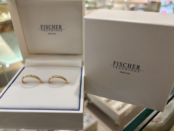 姫路市からご来店「FISCHER」のマリッジリングをご成約頂きました