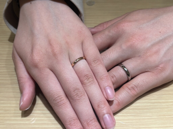 たつの市からご来店「FISCHER」のマリッジリングをご成約頂きました