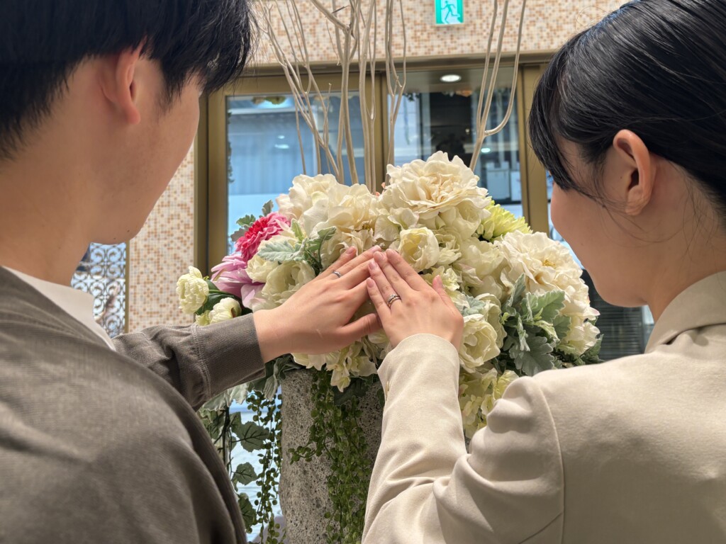 たつの市からご来店「FISCHER」のマリッジリングをご成約頂きました