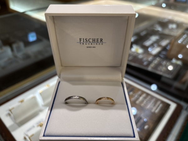 加古川市からご来店「FISCHER」のマリッジリングをご成約頂きました