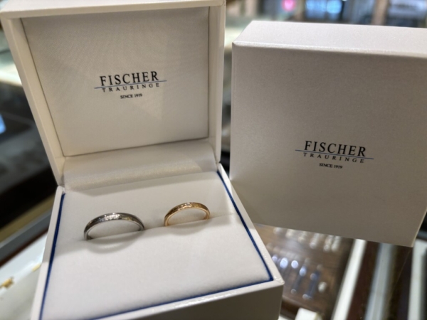加古川市からご来店「FISCHER」のマリッジリングをご成約頂きました