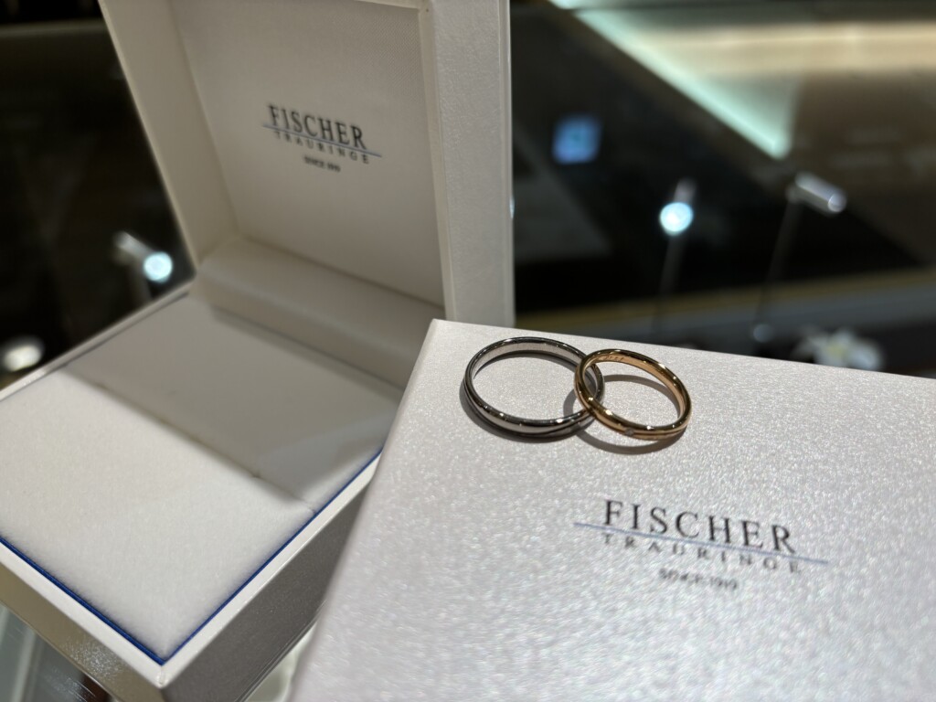 加古川市からご来店「FISCHER」のマリッジリングをご成約頂きました