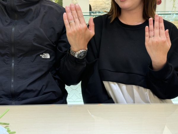 赤穂市からご来店「フィッシャー」のマリッジリングをご成約頂きました