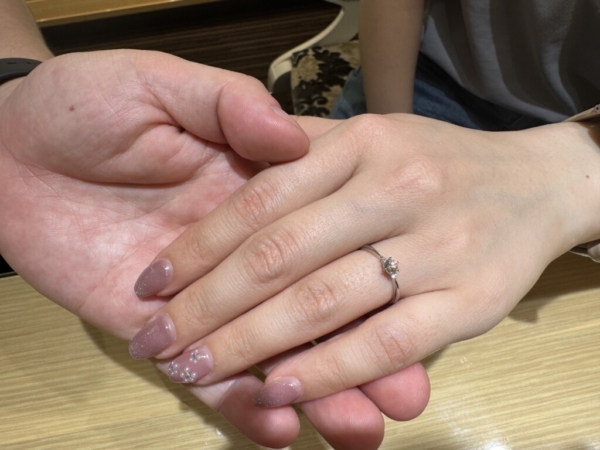 姫路市よりご来店「gardenオリジナル」の婚約指輪をご成約