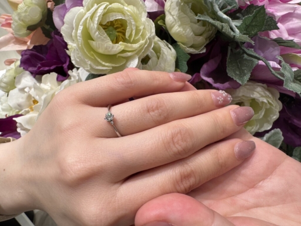姫路市よりご来店「gardenオリジナル・IDEALダイヤ」の婚約指輪をご成約