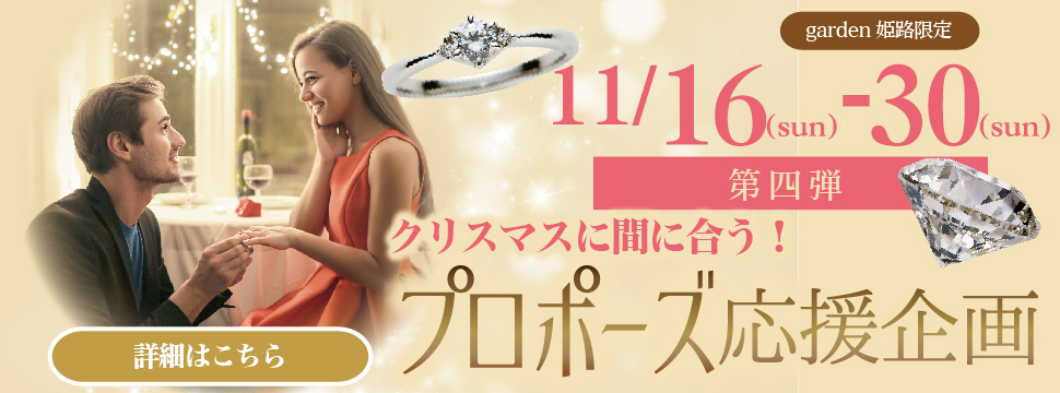 クリスマスに間に合う！プロポーズ応援企画【第4弾】