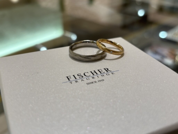 姫路市からご来店「FISCHER」の結婚指輪をご成約いただきました