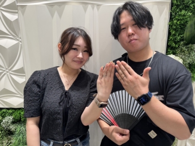 姫路市からご来店「IDEAL Plus fort」の結婚指輪をご成約頂きました