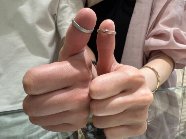 姫路市からご来店「FISCHER」のマリッジリングをご成約いただきました