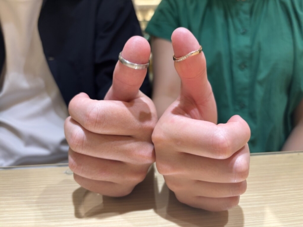 加古川市からご来店「IROノHA」のマリッジリングをご成約頂きました