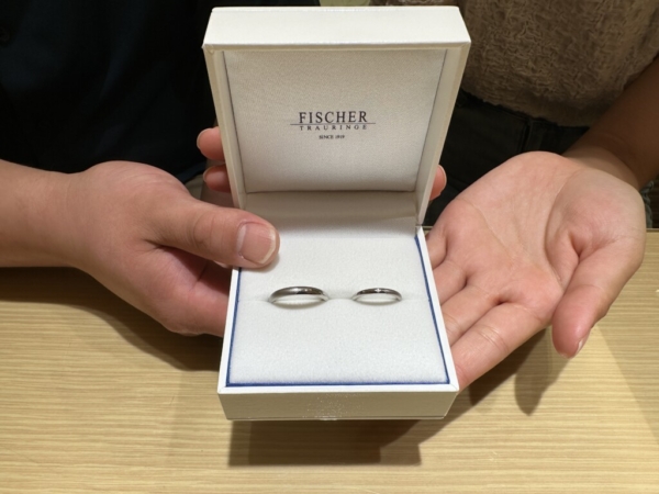 加古川市からご来店「FISCHER」の結婚指輪をご成約いただきました